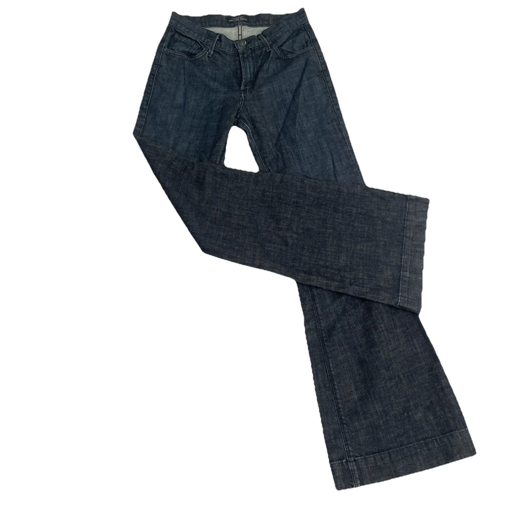 James Jeans 27 x 33 Robyn Flare Troy Dark Wash Stretch Denim Women Wide Leg EIC